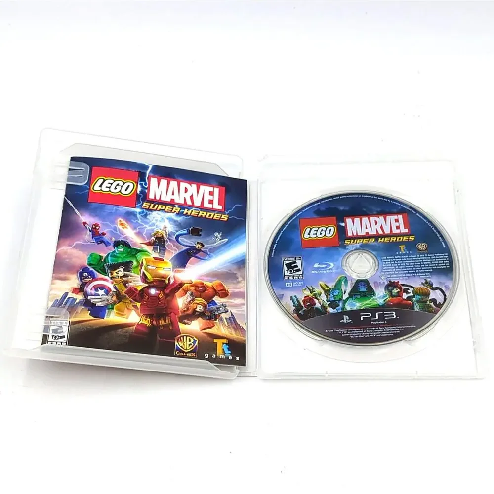5 PS3 Game Lot Sega Genesis Lego Marvel Super Heroes Madden Tiger Woods Sports